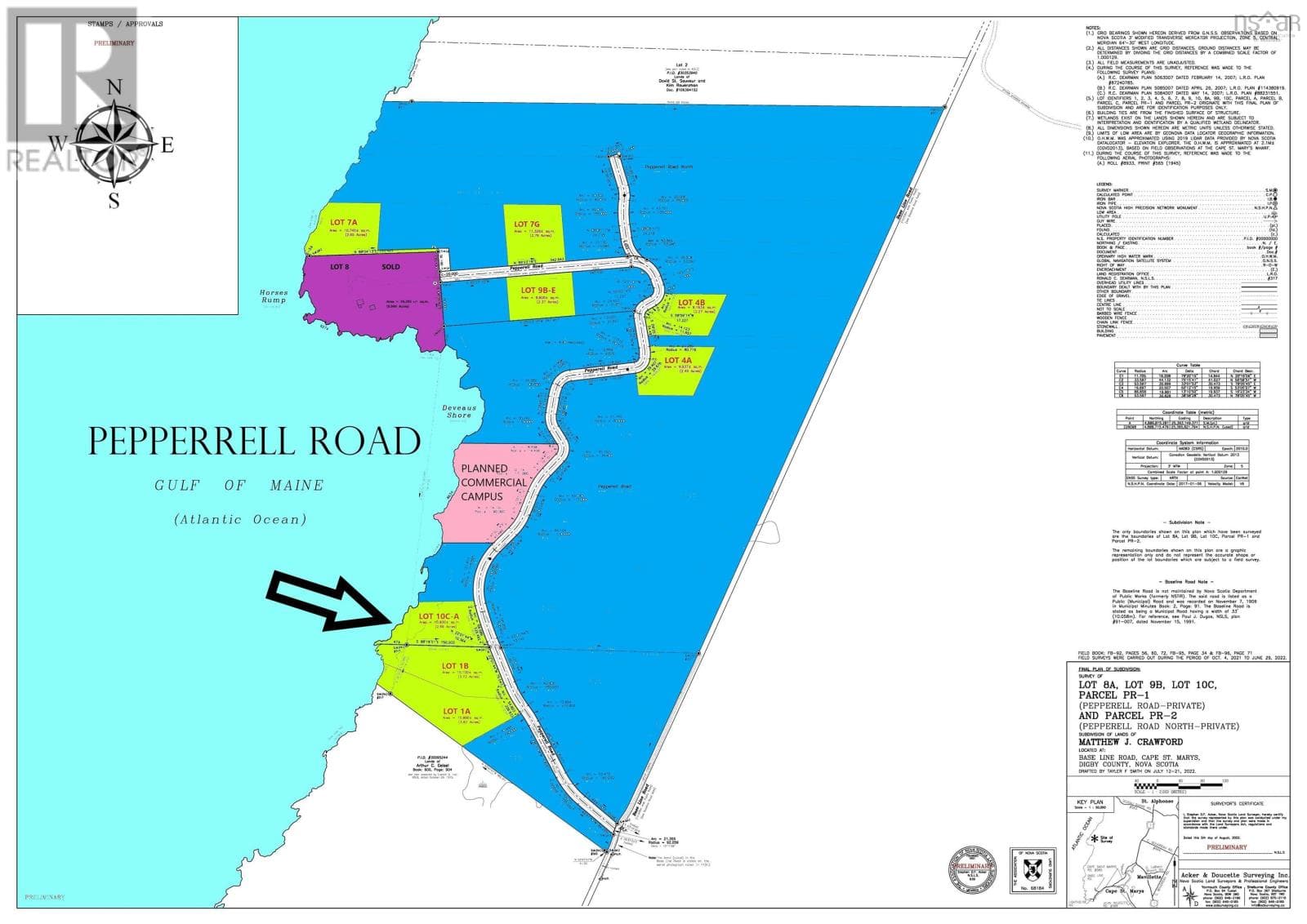 Lot 10C-A Pepperrell Road in 